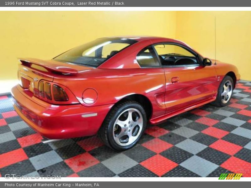 Laser Red Metallic / Black 1996 Ford Mustang SVT Cobra Coupe