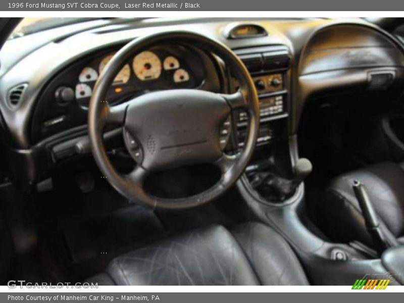 Laser Red Metallic / Black 1996 Ford Mustang SVT Cobra Coupe