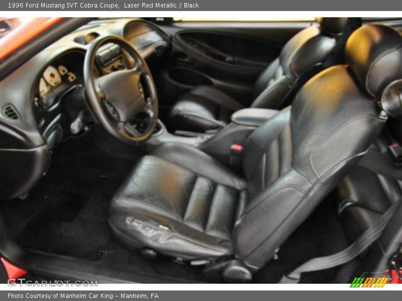 Laser Red Metallic / Black 1996 Ford Mustang SVT Cobra Coupe