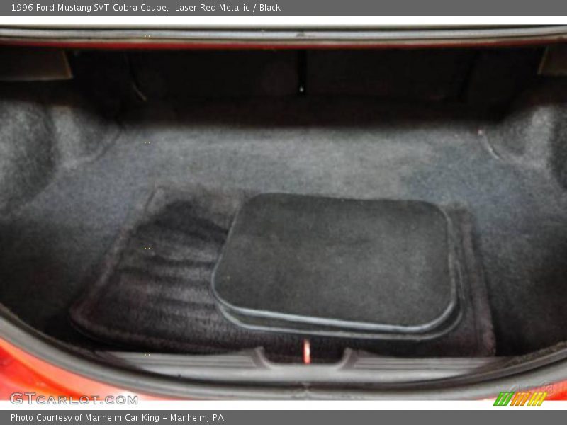 Laser Red Metallic / Black 1996 Ford Mustang SVT Cobra Coupe