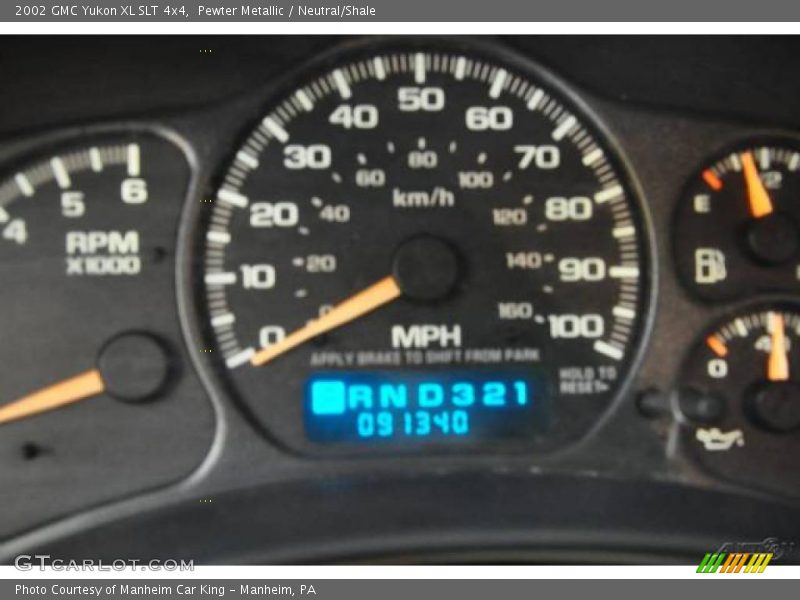 Pewter Metallic / Neutral/Shale 2002 GMC Yukon XL SLT 4x4