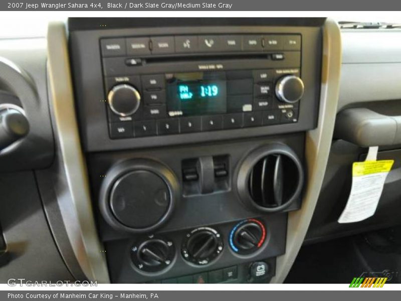 Black / Dark Slate Gray/Medium Slate Gray 2007 Jeep Wrangler Sahara 4x4
