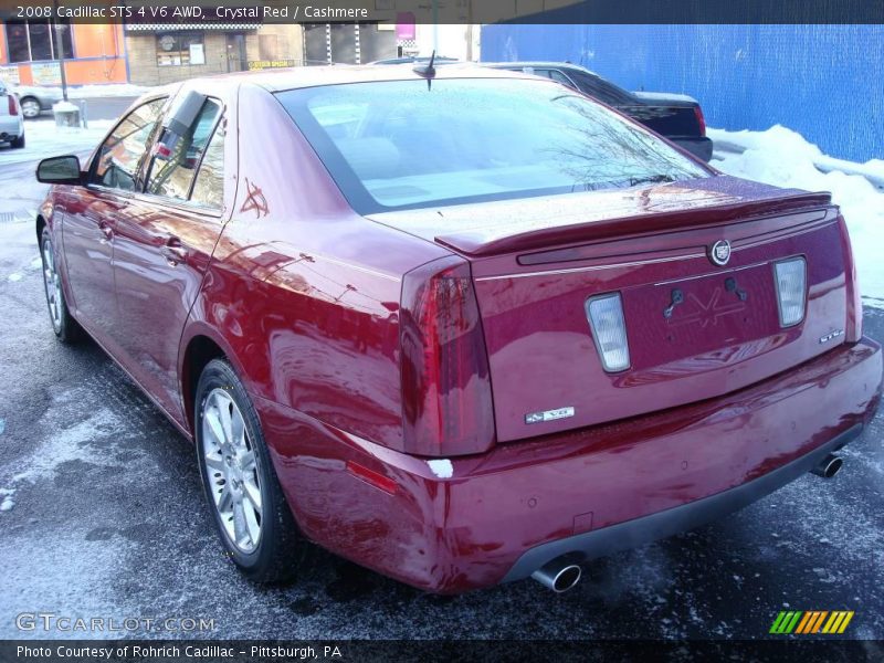 Crystal Red / Cashmere 2008 Cadillac STS 4 V6 AWD