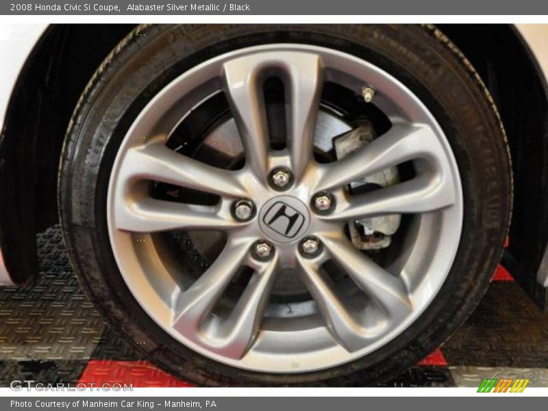 Alabaster Silver Metallic / Black 2008 Honda Civic Si Coupe