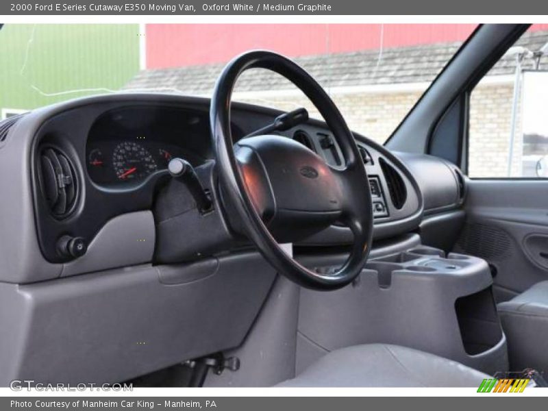 Oxford White / Medium Graphite 2000 Ford E Series Cutaway E350 Moving Van