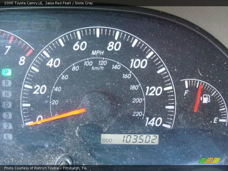 Salsa Red Pearl / Stone Gray 2006 Toyota Camry LE