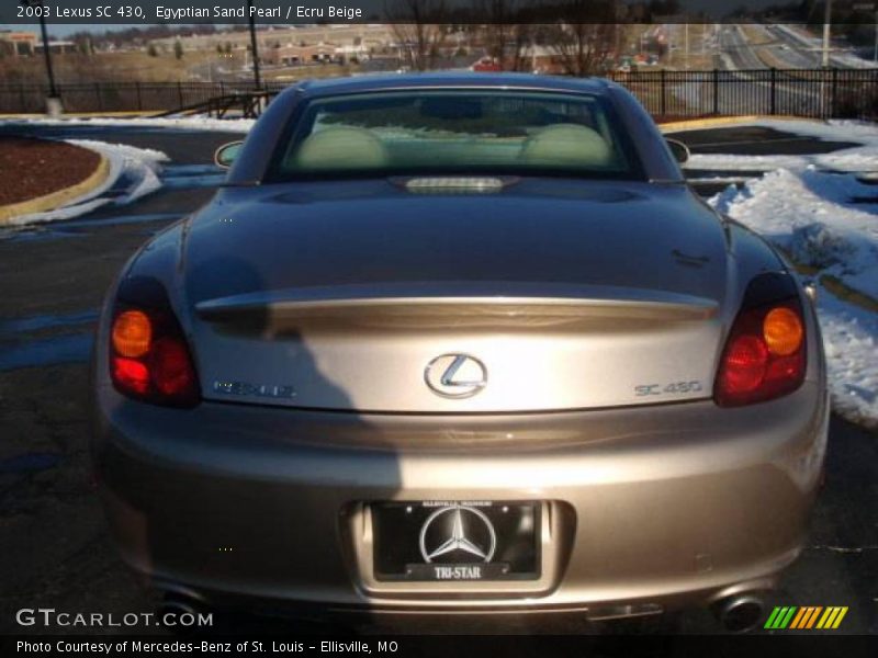 Egyptian Sand Pearl / Ecru Beige 2003 Lexus SC 430