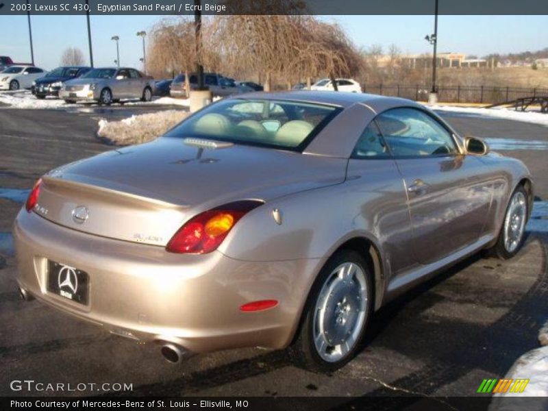Egyptian Sand Pearl / Ecru Beige 2003 Lexus SC 430