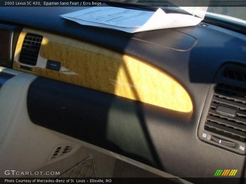 Egyptian Sand Pearl / Ecru Beige 2003 Lexus SC 430