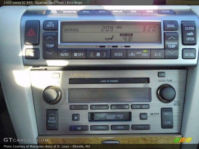 Egyptian Sand Pearl / Ecru Beige 2003 Lexus SC 430