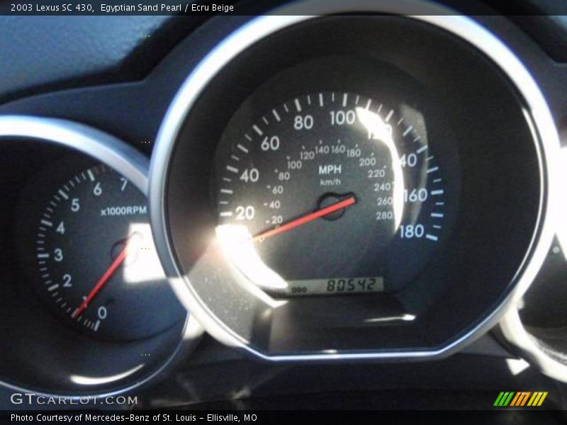 Egyptian Sand Pearl / Ecru Beige 2003 Lexus SC 430