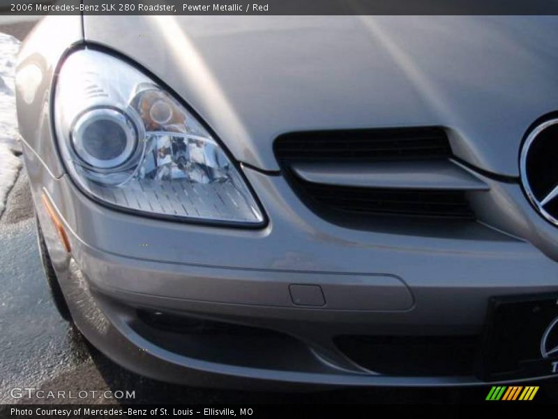 Pewter Metallic / Red 2006 Mercedes-Benz SLK 280 Roadster
