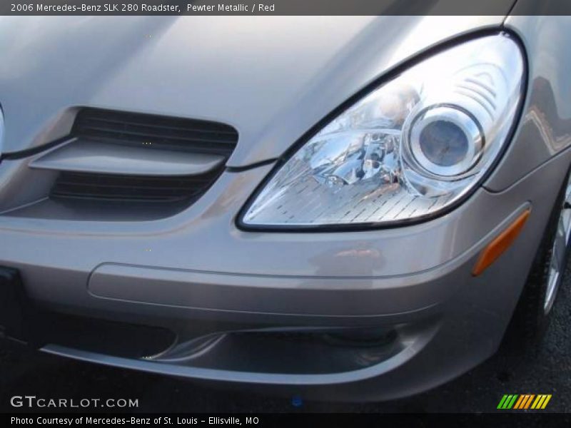 Pewter Metallic / Red 2006 Mercedes-Benz SLK 280 Roadster