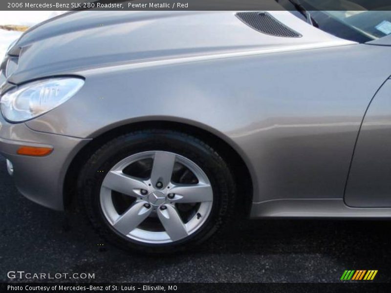Pewter Metallic / Red 2006 Mercedes-Benz SLK 280 Roadster