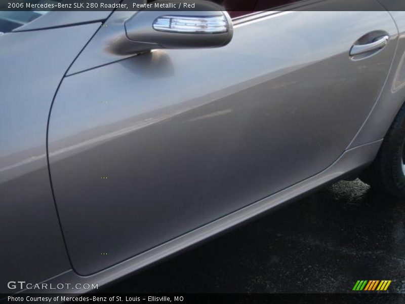Pewter Metallic / Red 2006 Mercedes-Benz SLK 280 Roadster