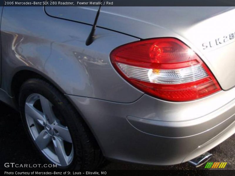 Pewter Metallic / Red 2006 Mercedes-Benz SLK 280 Roadster