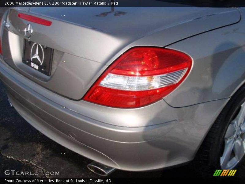 Pewter Metallic / Red 2006 Mercedes-Benz SLK 280 Roadster