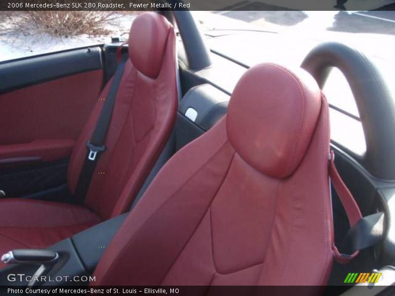 Pewter Metallic / Red 2006 Mercedes-Benz SLK 280 Roadster