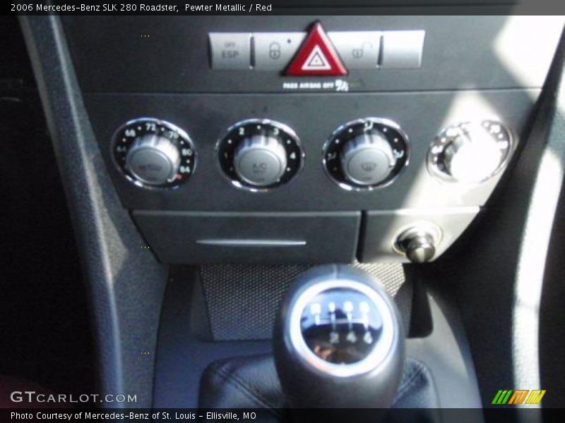 Pewter Metallic / Red 2006 Mercedes-Benz SLK 280 Roadster