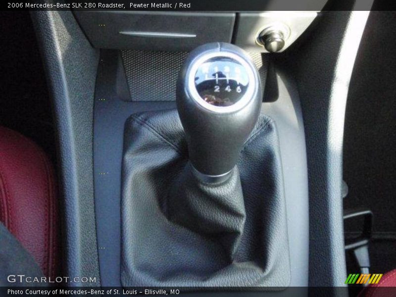 Pewter Metallic / Red 2006 Mercedes-Benz SLK 280 Roadster