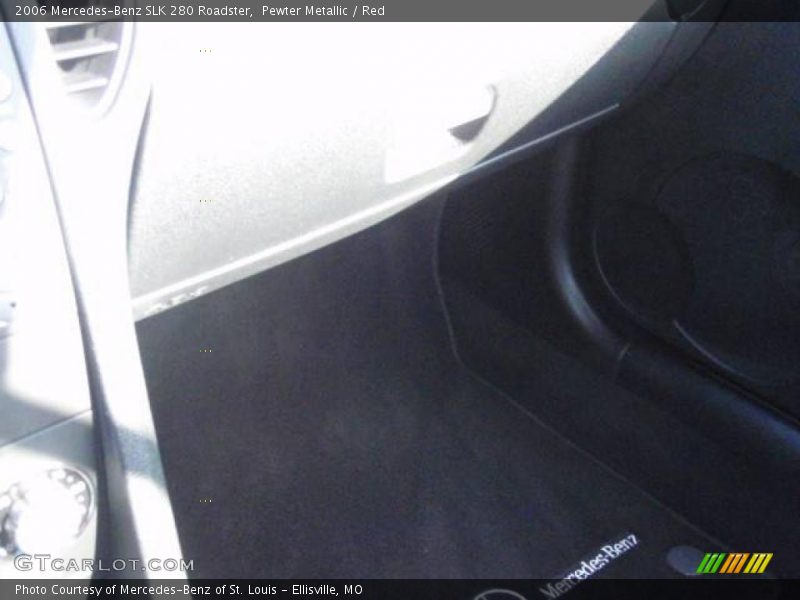 Pewter Metallic / Red 2006 Mercedes-Benz SLK 280 Roadster