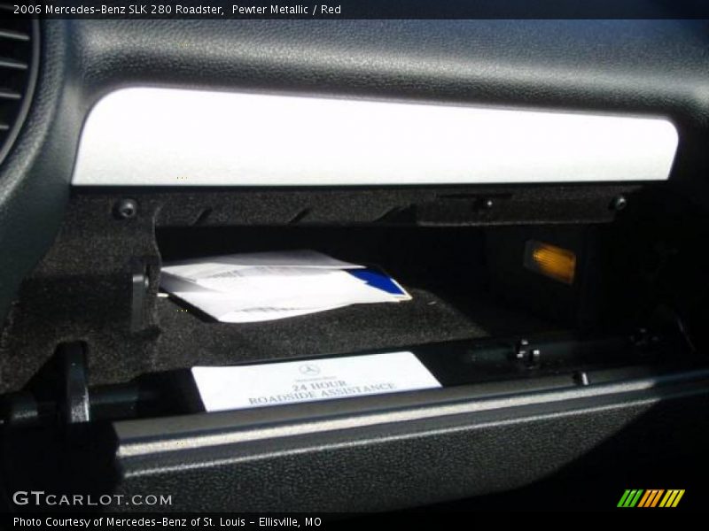 Pewter Metallic / Red 2006 Mercedes-Benz SLK 280 Roadster