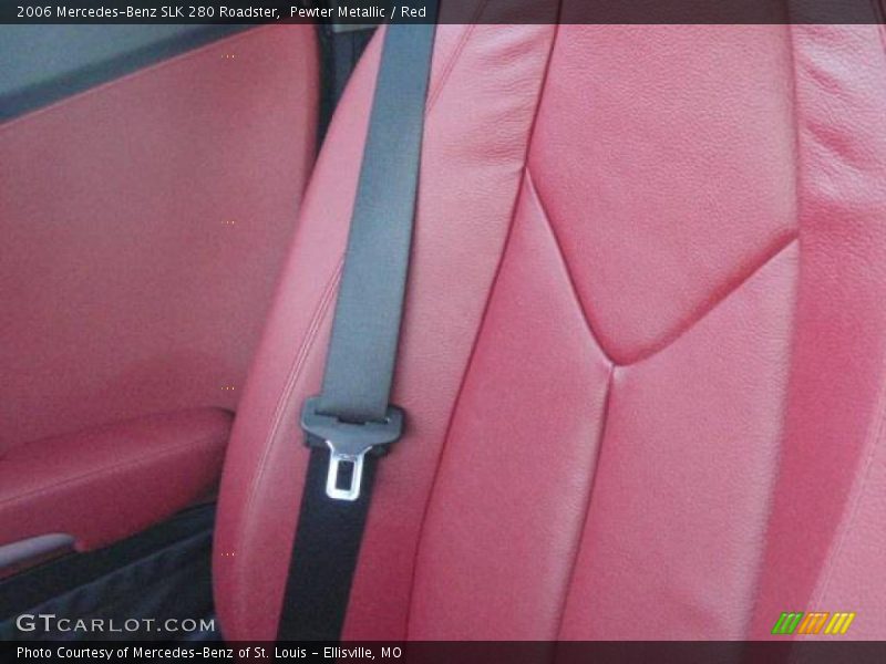 Pewter Metallic / Red 2006 Mercedes-Benz SLK 280 Roadster