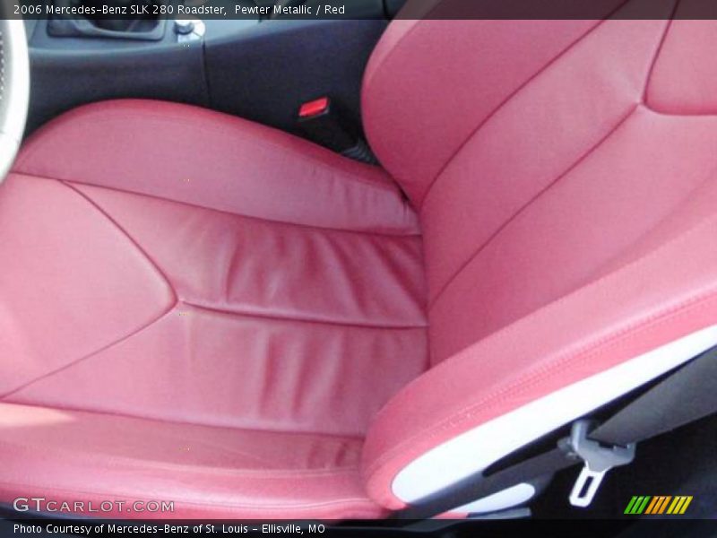 Pewter Metallic / Red 2006 Mercedes-Benz SLK 280 Roadster