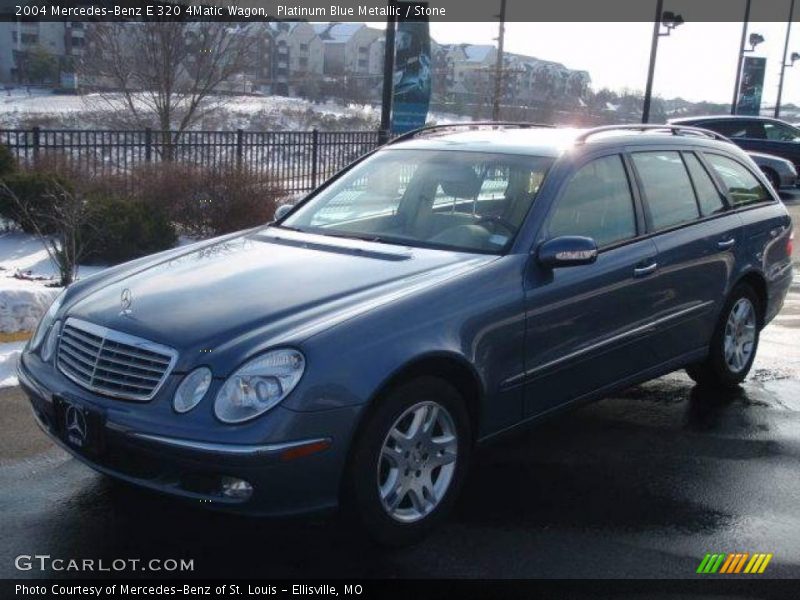 Platinum Blue Metallic / Stone 2004 Mercedes-Benz E 320 4Matic Wagon