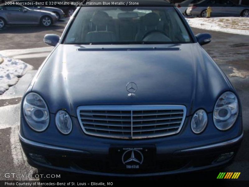 Platinum Blue Metallic / Stone 2004 Mercedes-Benz E 320 4Matic Wagon