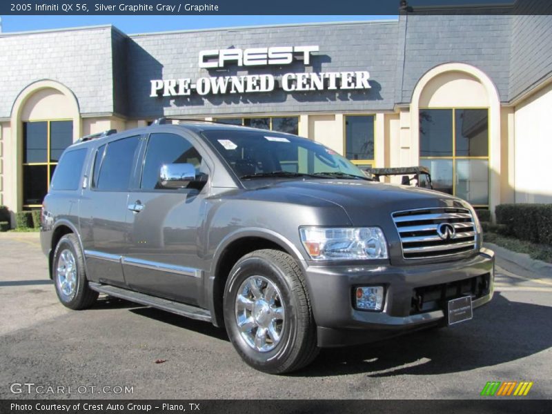 Silver Graphite Gray / Graphite 2005 Infiniti QX 56