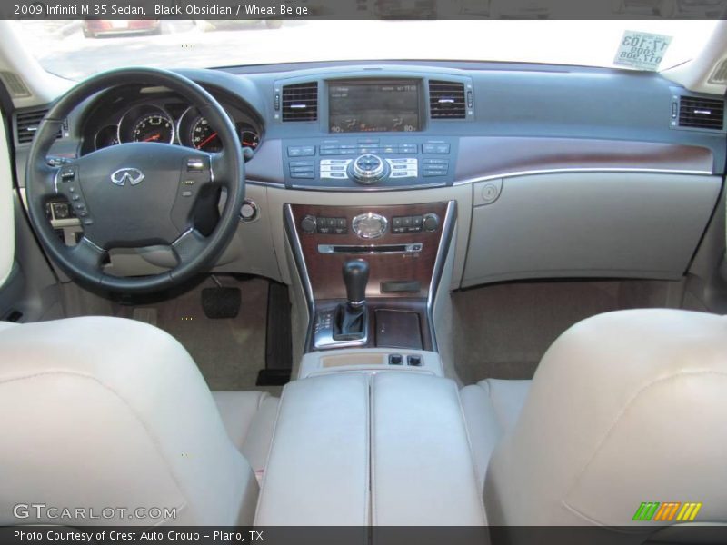Black Obsidian / Wheat Beige 2009 Infiniti M 35 Sedan