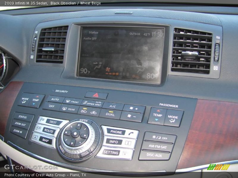 Black Obsidian / Wheat Beige 2009 Infiniti M 35 Sedan