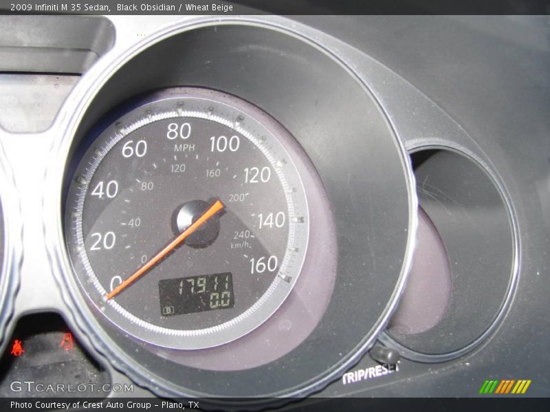Black Obsidian / Wheat Beige 2009 Infiniti M 35 Sedan