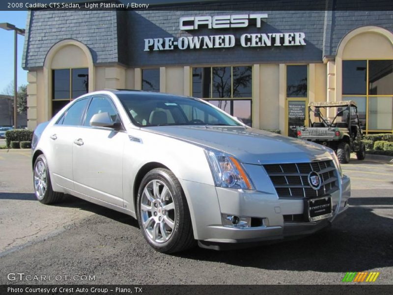 Light Platinum / Ebony 2008 Cadillac CTS Sedan