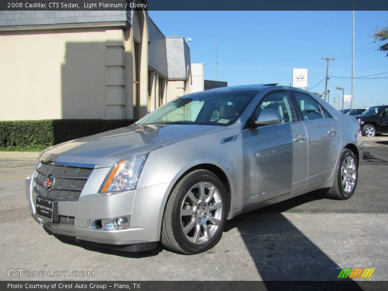 Light Platinum / Ebony 2008 Cadillac CTS Sedan