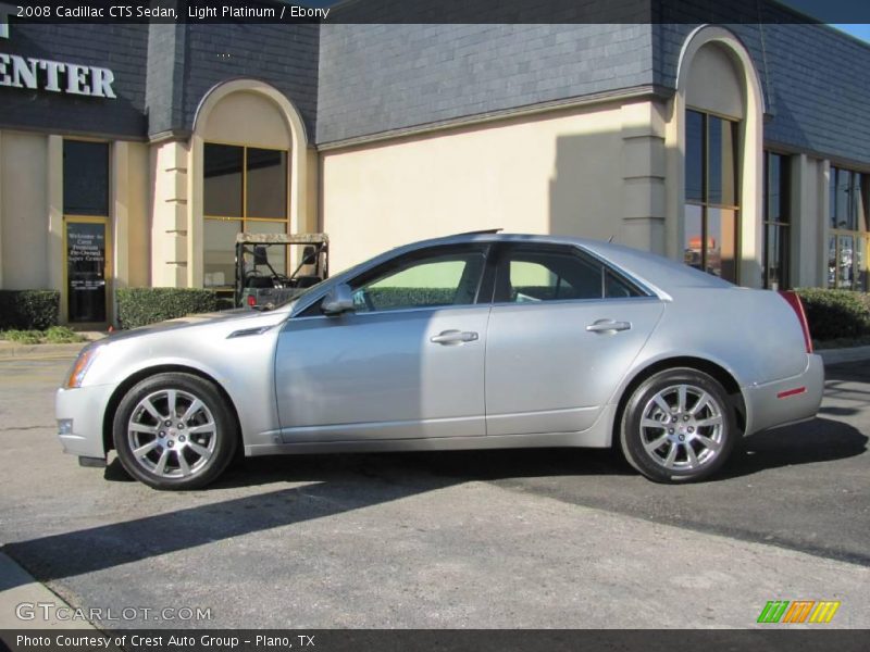 Light Platinum / Ebony 2008 Cadillac CTS Sedan