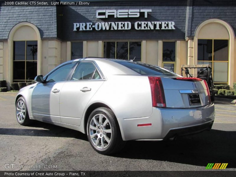 Light Platinum / Ebony 2008 Cadillac CTS Sedan