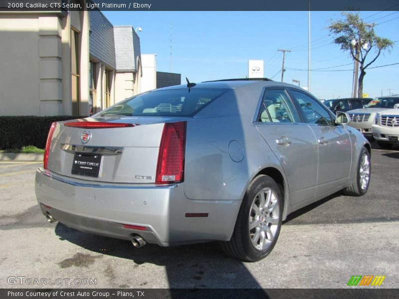 Light Platinum / Ebony 2008 Cadillac CTS Sedan