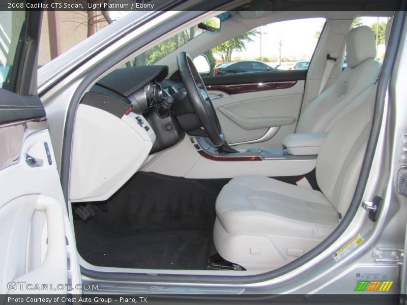 Light Platinum / Ebony 2008 Cadillac CTS Sedan