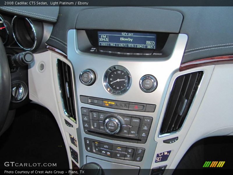 Light Platinum / Ebony 2008 Cadillac CTS Sedan