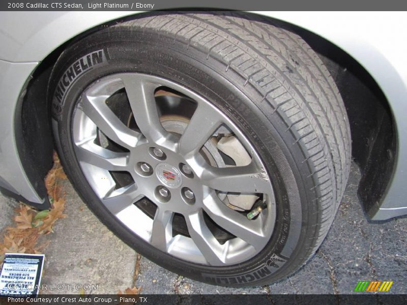 Light Platinum / Ebony 2008 Cadillac CTS Sedan