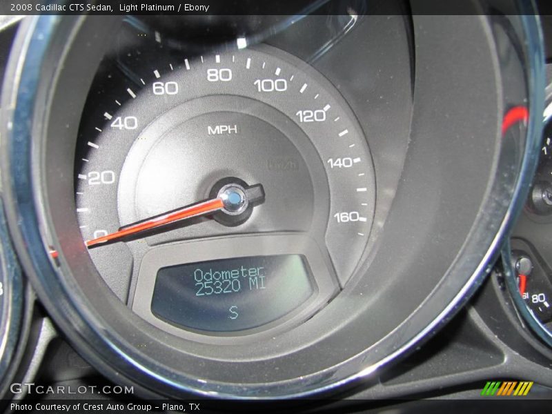 Light Platinum / Ebony 2008 Cadillac CTS Sedan