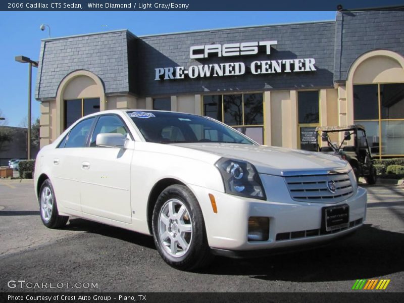 White Diamond / Light Gray/Ebony 2006 Cadillac CTS Sedan