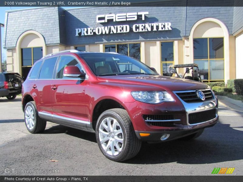 Cranberry Red Metallic / Pure Beige 2008 Volkswagen Touareg 2 VR6