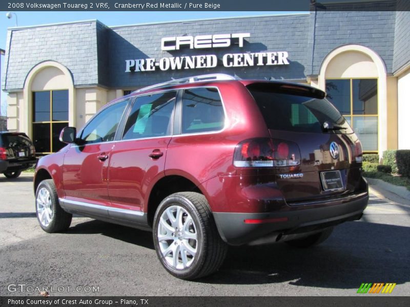 Cranberry Red Metallic / Pure Beige 2008 Volkswagen Touareg 2 VR6