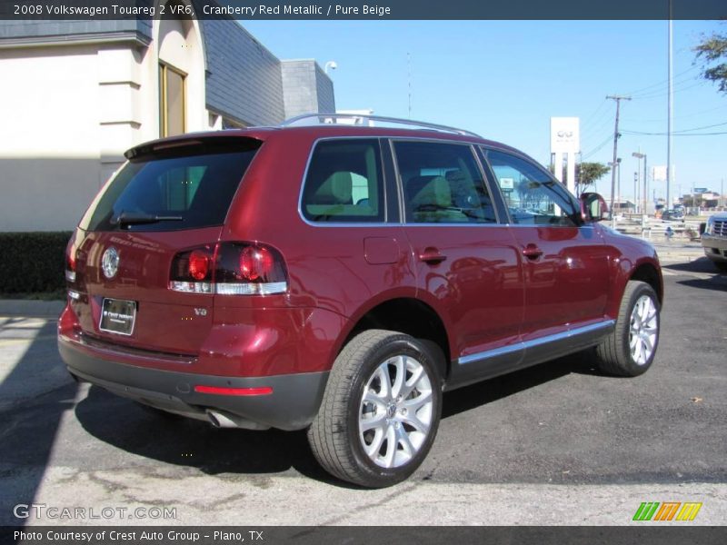 Cranberry Red Metallic / Pure Beige 2008 Volkswagen Touareg 2 VR6