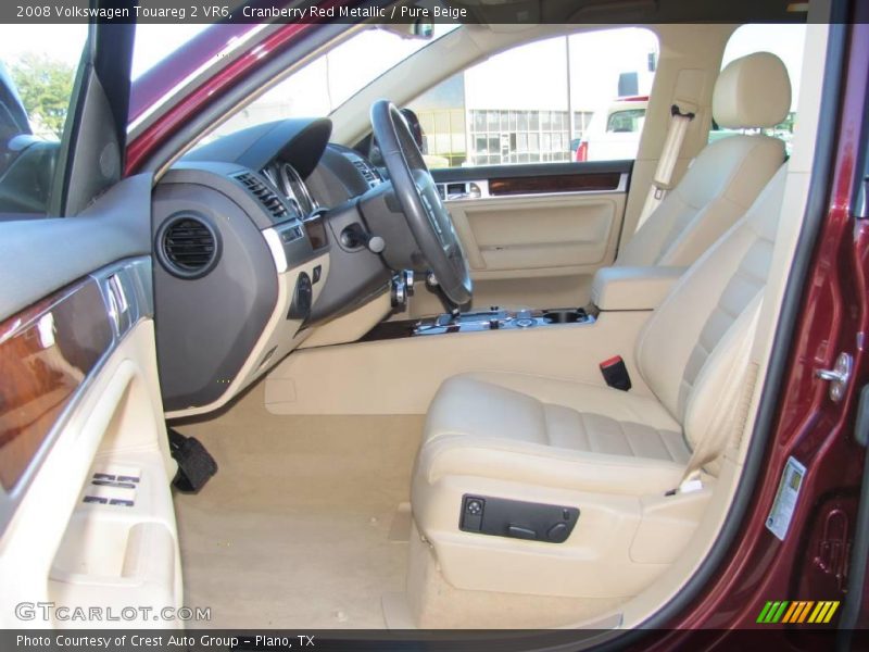 Cranberry Red Metallic / Pure Beige 2008 Volkswagen Touareg 2 VR6