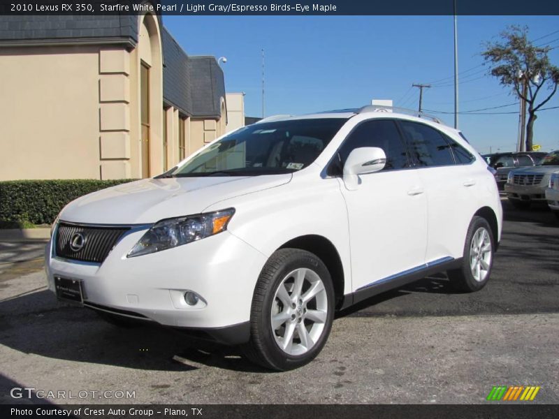 Starfire White Pearl / Light Gray/Espresso Birds-Eye Maple 2010 Lexus RX 350