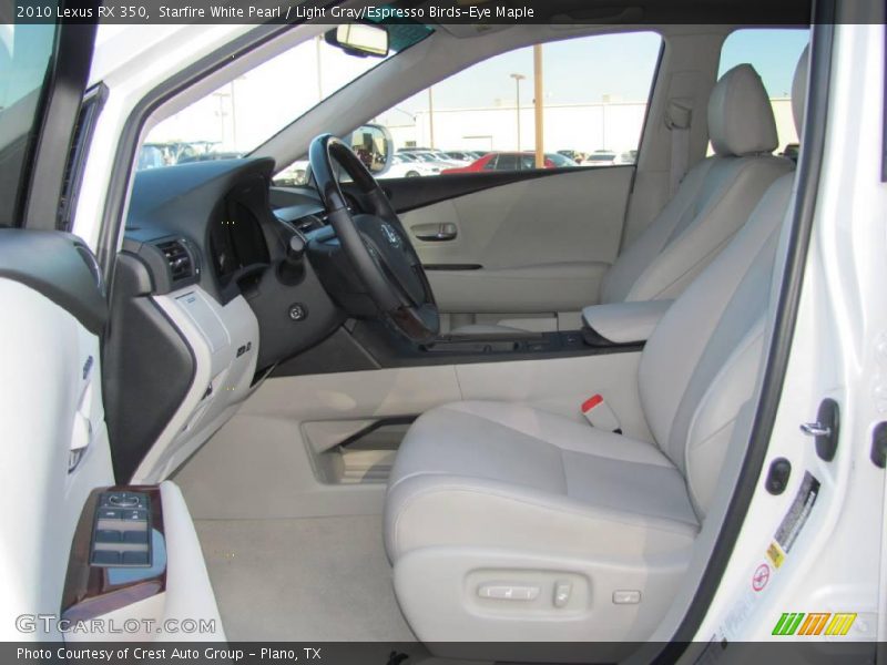 Starfire White Pearl / Light Gray/Espresso Birds-Eye Maple 2010 Lexus RX 350